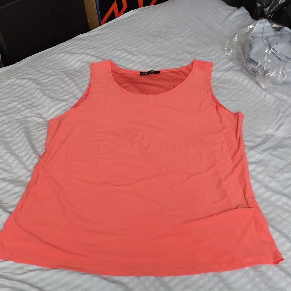 Coral Sleeveless Women's Top